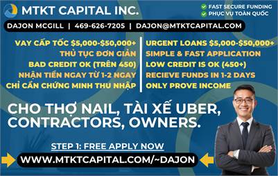 Tiền Mặt Cho Kinh Doanh Trong 1-2 Ngày!